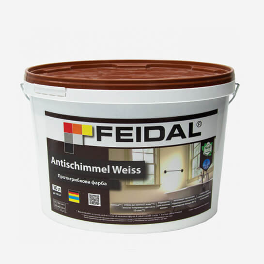Feidal Antischimmel Weiss матовая акриловая противогрибковая краска 10л
