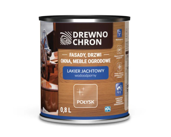  Drewnochron Lakier Jachtowy яхтовий лак глянець 2.5л