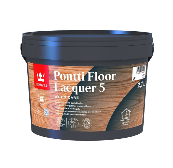 Tikkurila Pontti Floor глибокоматовий лак для підлоги