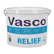 Vasco RELIEF универсальная структурная краска для фасадов и интерьеров 9л