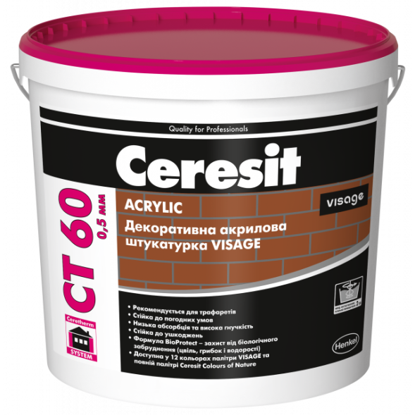 Ceresit CT 60 Visage моделируемая штукатурка 25кг