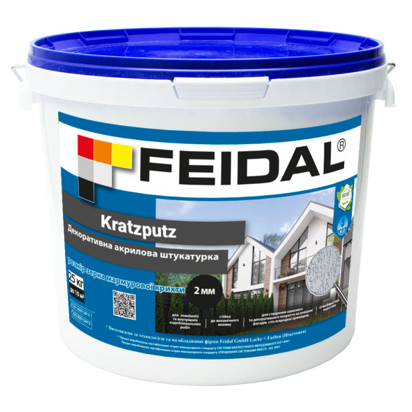 Feidal Kratzputz акриловая штукатурка барашек 25кг