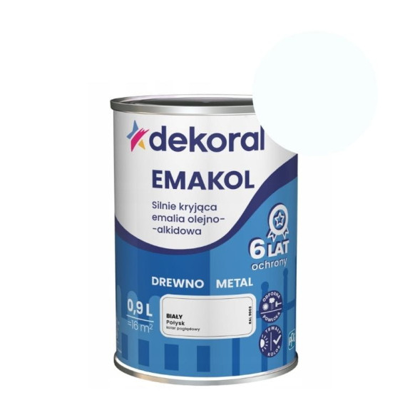 Dekoral Emakol алкідна емаль біла 0.9л
