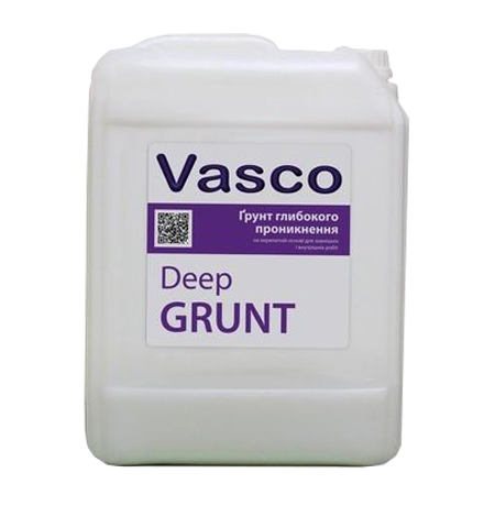 Vasco Deep Grunt універсальний ґрунт для внутрішніх та зовнішніх робіт 10л