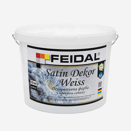 Feidal Satin Dekor Weiss Декоративная краска с эффектом сатина 5кг