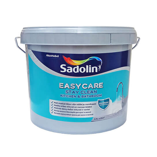 Sadolin EasyCare Kitchen &amp; Bathroom вологостійка фарба 2.5л