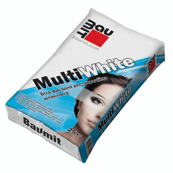 Baumit MultiWhite шпаклівка фасадна 25кг