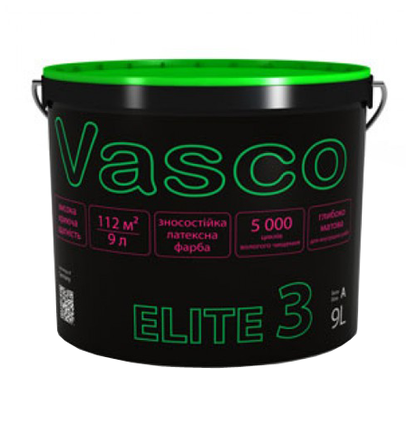 Vasco ELITE 3 латексная краска для стен и потолков 9л