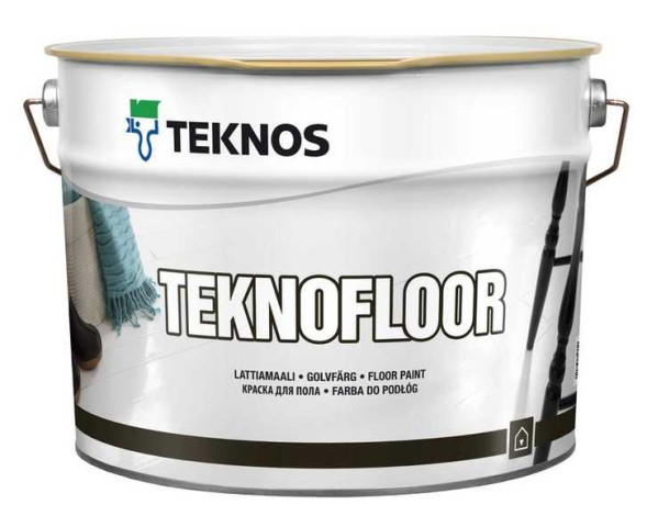 Teknos Teknofloor глянцевая уретан-алкидная краска для пола 9л