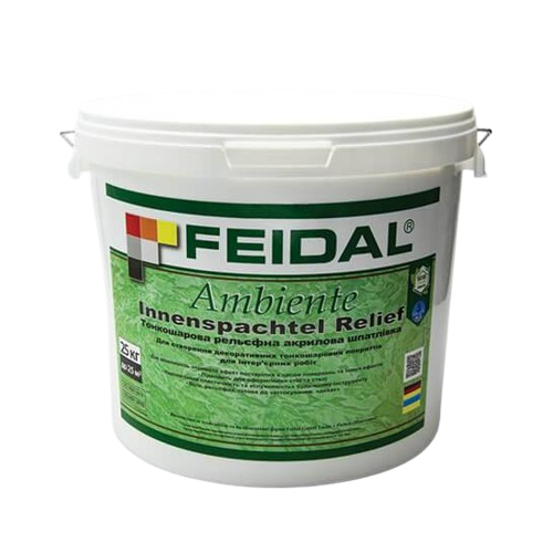 Feidal Ambiente Innenspachtel Relief тонкошарова інтер'єрна акрилова шпаклівка 16 кг