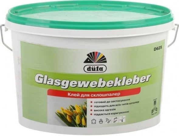 Dufa Glasgewebekleber D625 білий шпалерний клей 10кг
