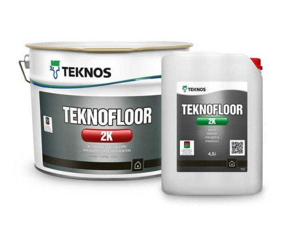 Teknos Teknofloor 2k двухкомпонентная  эпоксидной краска 4,5л