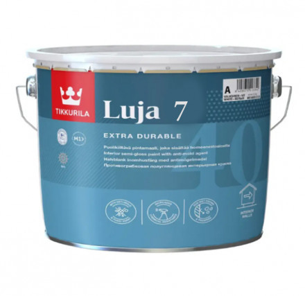 Фарба для вологих приміщень Tikkurila Luja 7 колір F497 9л