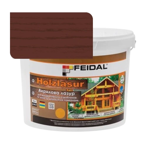 Feidal Holzlasur Червоне дерево акрилова лазур 9л