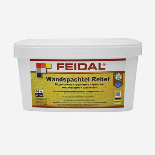 Feidal Ambiente Wandspachtel Relief моделирующая акриловая шпаклевка для интерьеров 16 кг