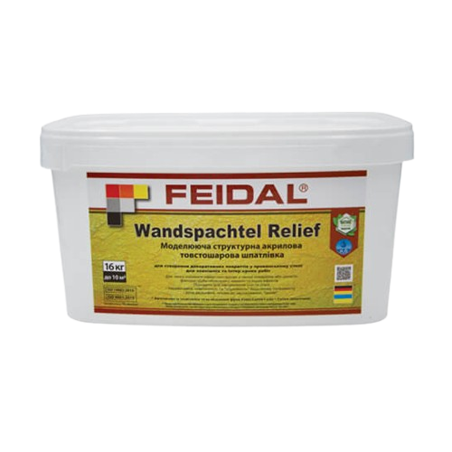 Feidal Ambiente Wandspachtel Relief моделирующая акриловая шпаклевка для интерьеров 16 кг