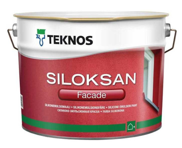Teknos Siloksan совершенно матовая фасадная водоразбавляемая краска 9л