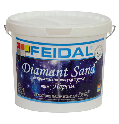 Feidal Diamant Sand декоративна штукатурка на основі мармурової крихти 5л
