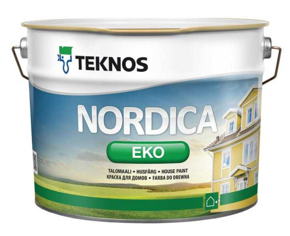 Teknos Nordica Eco глянцевая фасадная краска 9л