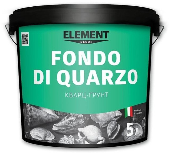Element Decor Fondo di Quarzo фасадна ґрунтовка з мармуровим пилом 5л