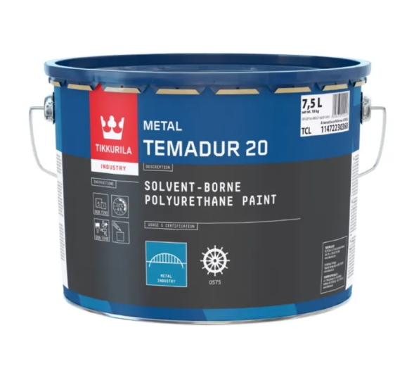 Tikkurila Temadur 20 поліуретанова фарба для металу TCL-Основа 7.5л