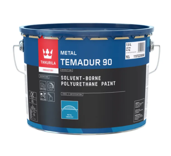 Tikkurila Temadur 90 глянсова фарба для металу TCL-Основа 7.5л