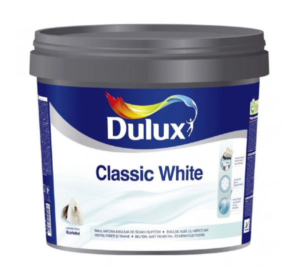 Dulux Classic White Ярко-белая акриловая эмульсионная краска 10л