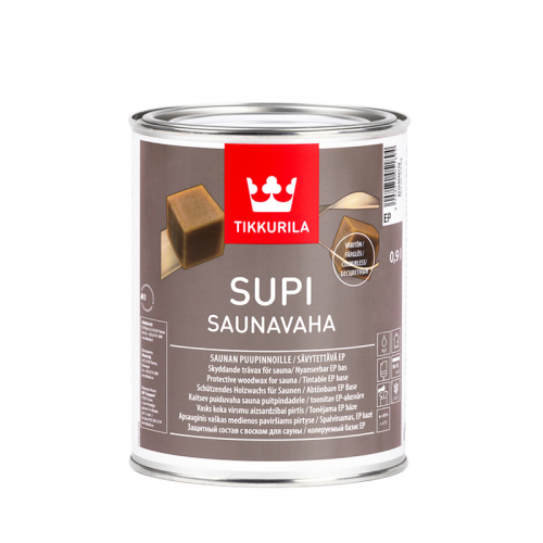 Tikkurila Supi Saunavaha захисний віск для дерева 0.9л