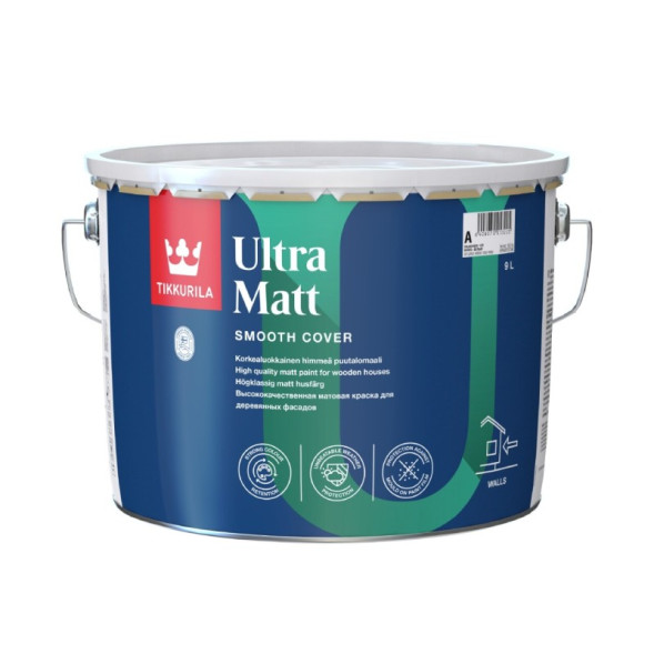 Tikkurila Ultra Matt краска латексная для деревянных фасадов 9л
