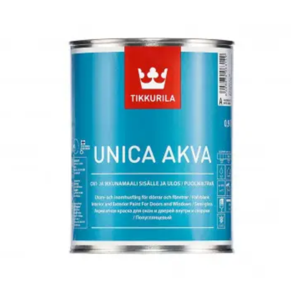 Tikkurila Unica Akva эмаль для окон и дверей