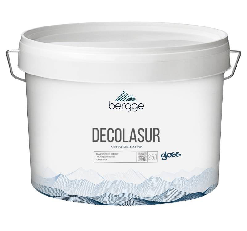 Bergge Decolasur лазур для декоративної штукатурки