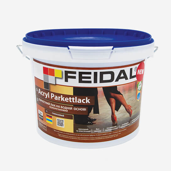 FEIDAL Acryl Parkettlack glans поліуретановий для паркету 10л