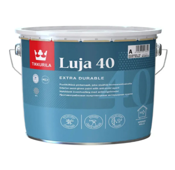 Tikkurila Luja 40 интерьерная краска для влажных помещений