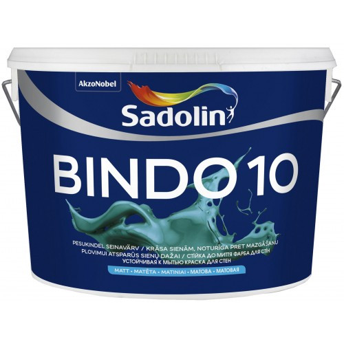 SADOLIN BINDO 10 Стійка до миття фарба для стін