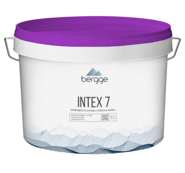 Bergge Intex 7 шелковисто-матовая краска для стен