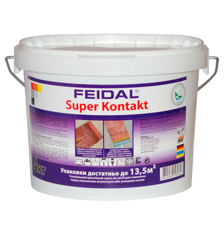 Feidal Super Kontakt спеціальний адгезійний ґрунт для фасадів 14кг