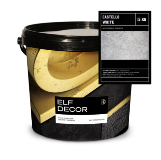 Elf Decor Castello Sil декоративна штукатурка для фасадів та інтер'єрів 15кг