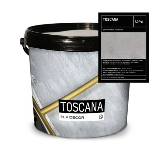 Elf Decor Toscana White вапняна декоративна штукатурка для стін 15кг