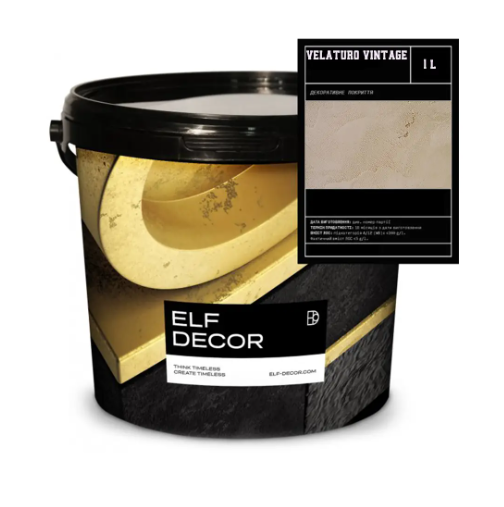 Elf Decor Velaturo Vintage фасадне акрил-силоксано захисне покриття 5кг