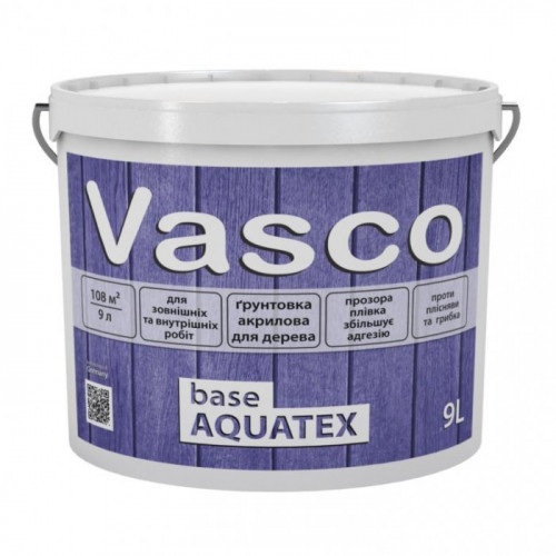 Vasco base AQUATEX антисептик для дерева 9л