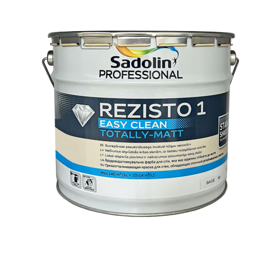 Sadolin Rezisto 1 фарба для стін з підвищеною мийкістю