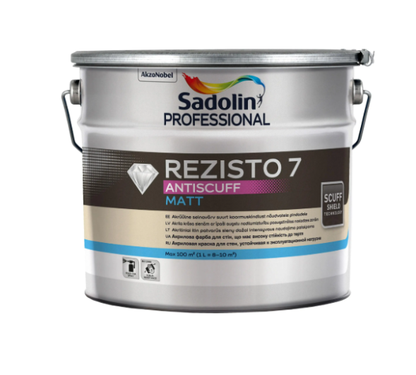 Sadolin Rezisto 7 Antiscuff фарба для стін з захистом від потертостей
