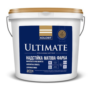 Kolorit Ultimate матовая особо стойкая к мытью краска 0.9л