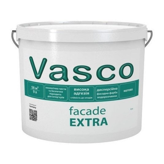 Vasco Facade EXTRA фасадная краска 9л