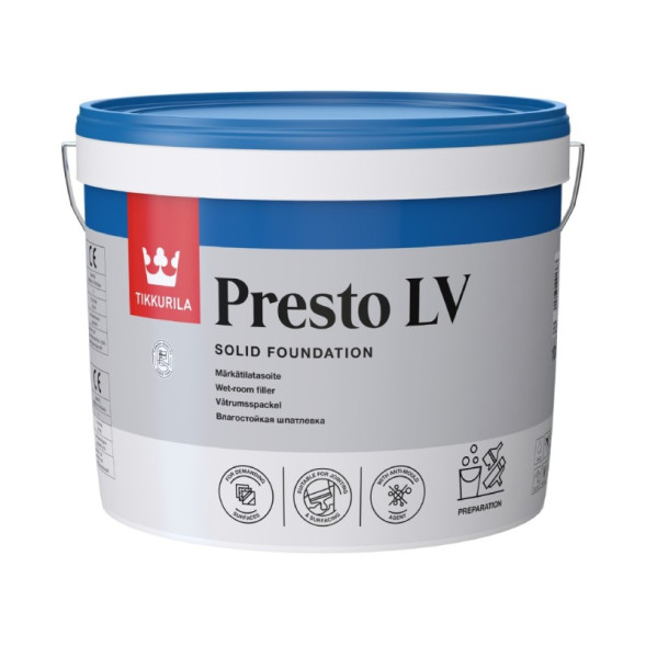 Tikkurila Presto LV влагостойкая шпаклевка 3л