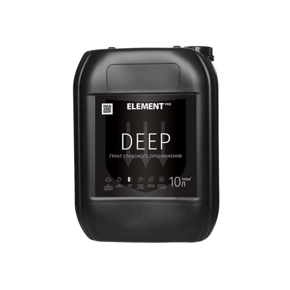 DEEP ELEMENT PRO ґрунт для внутрішніх та зовнішніх робіт 10л