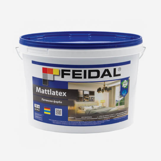 Латексная краска матовая Feidal Mattlatex 2.5л