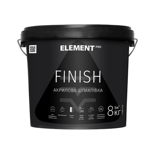 FINISH ELEMENT PRO интерьерная шпаклевка 25кг