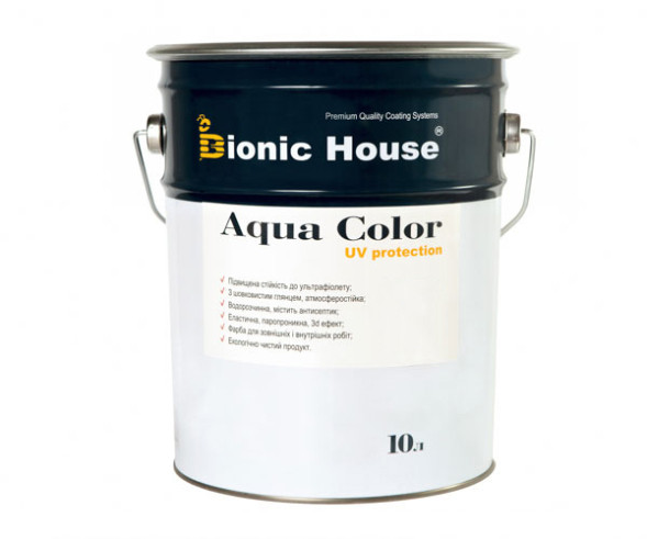 Bionic House Aqua Color UV protect фарба лазур для дерева