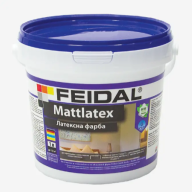 Краска матовая для внутренних работ Feidal Mattlatex 1л